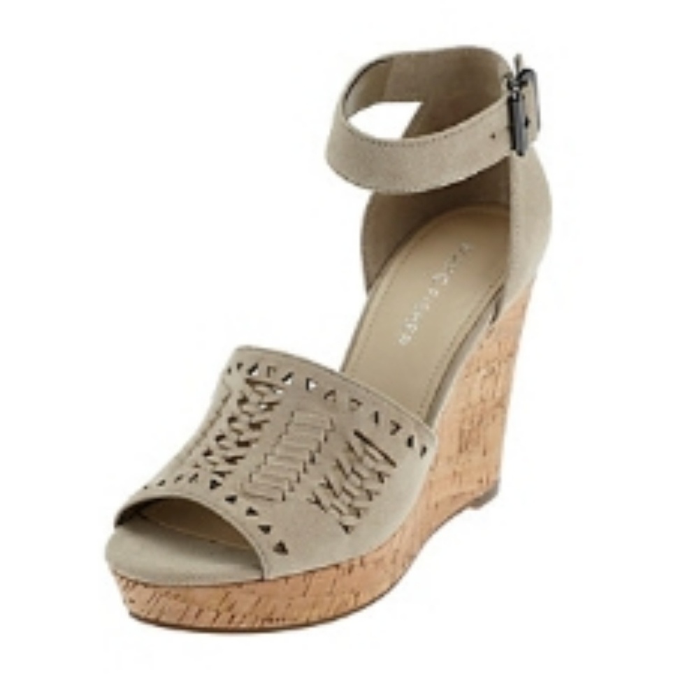 Marc Fisher Batini Natural Cork Wedges Size 10